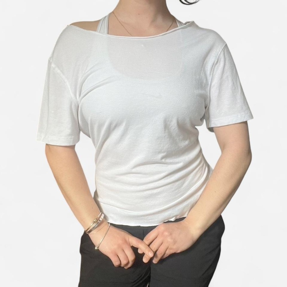 White off the shoulder top